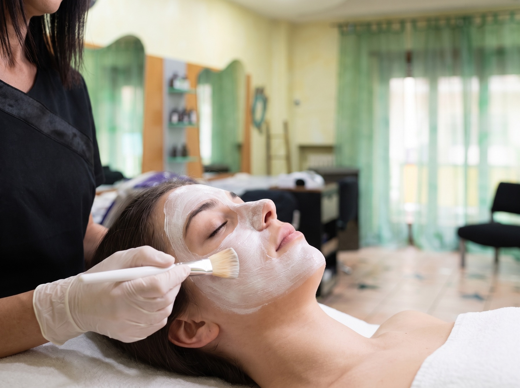 Un trattamento viso da Beauty Shamisen (immagine illustrativa)